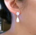 Arete Julia Plata .925 con baño de rodio