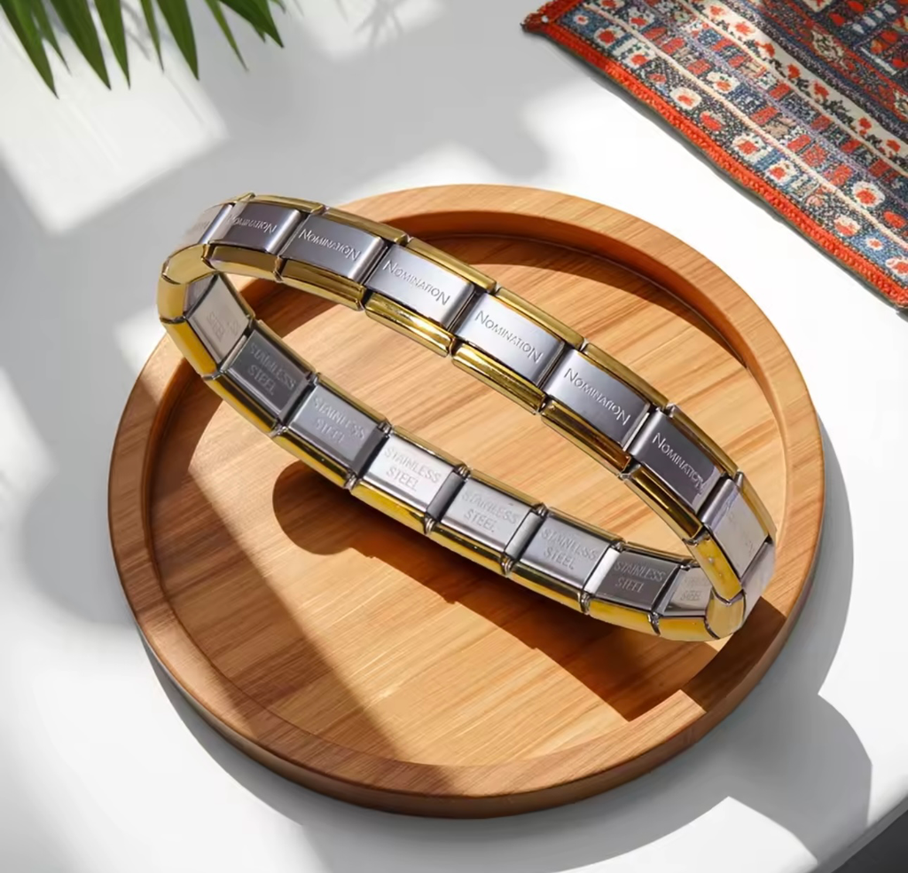 [S401] Pulsera Nomination Plata con Dorado Acero Inoxidable