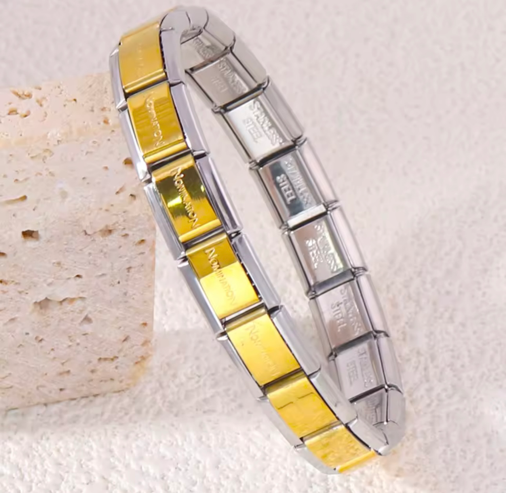 [S402] Pulsera Nomination Dorado con Plata Acero Inoxidable