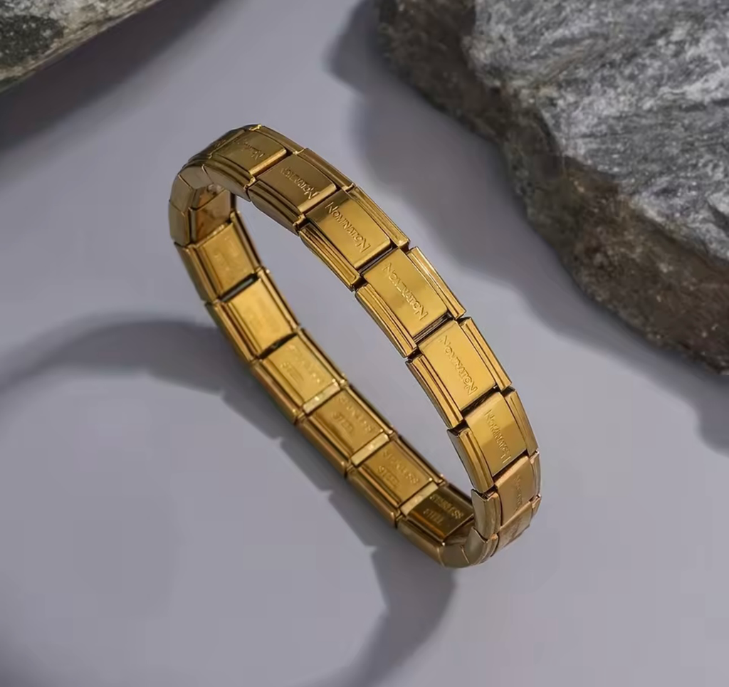 Pulsera Nomination Dorada Acero Inoxidable