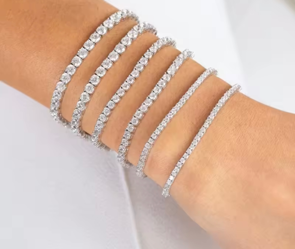[S404] Pulsera Brazalete Tenis Acero Inoxidable