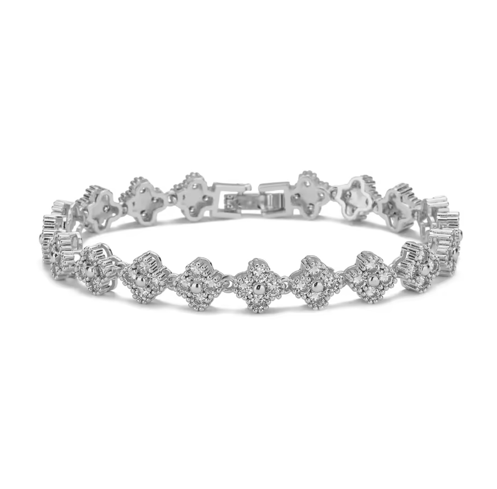 [S406] Pulsera Lilia Plata Acero Inoxidable