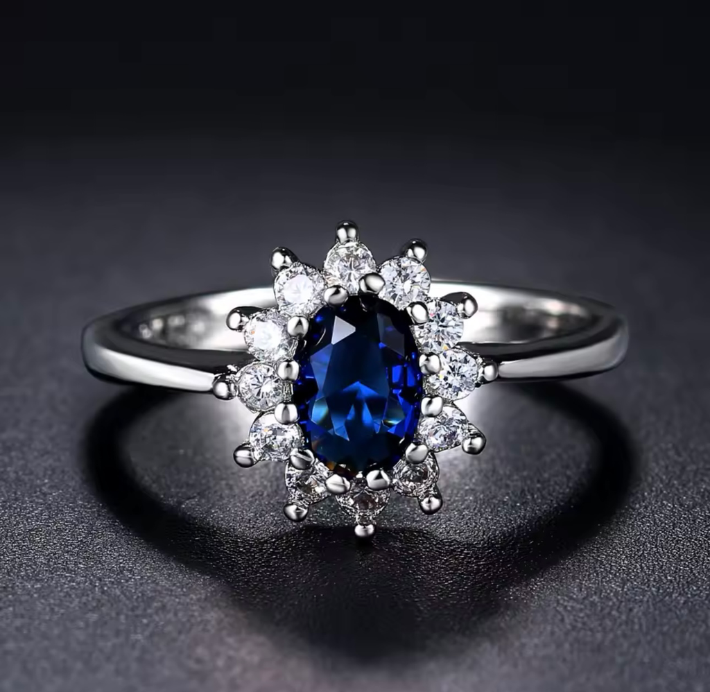 Anillo Lady Diana Plata .925