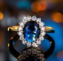 Anillo Lady Diana Oro Plata .925