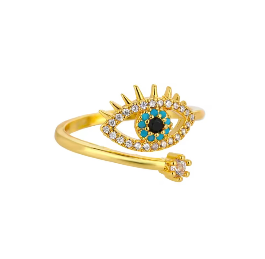 [S326] Anillo Ojo Acero Ajustable