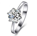 Anillo Solitario Princesa Plata .925