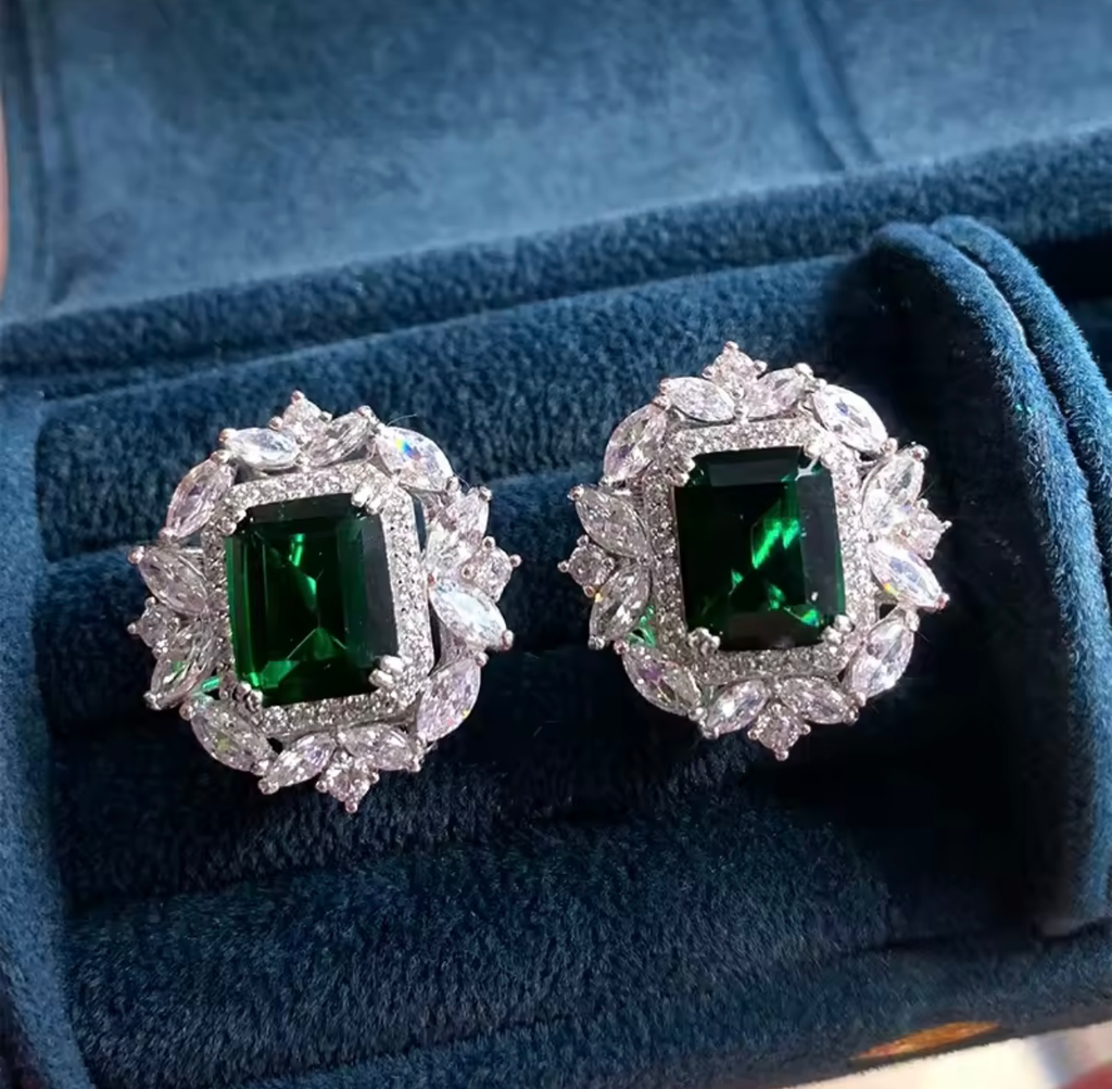 Arete Sharon Plata .925 con rodio 