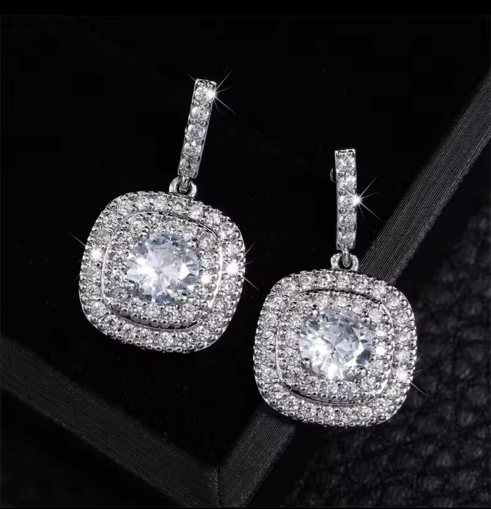 Arete Isabella Plata .925 con rodio zirconia premium 