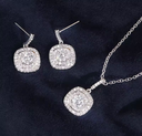 Set Emilia Blanco Plata .925 con rodio 