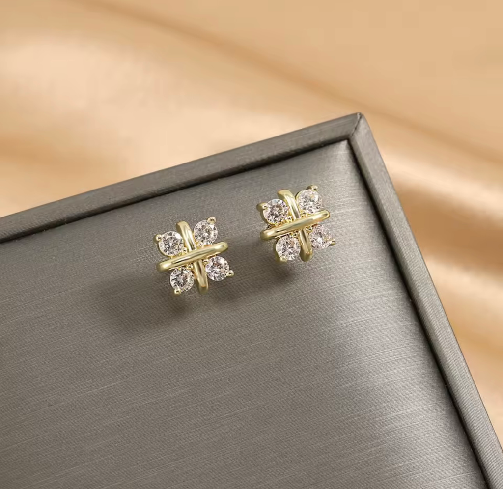 [S241] Arete Studs Tiffany Plata .925