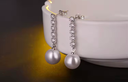 Aretes Marina Plata .925 con baño de rodio