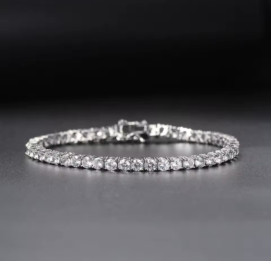 [S418] Pulcera Tennis Bracelet Premium Plata